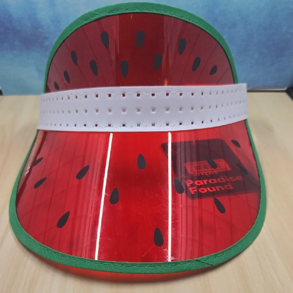 Red Watermelon Sun Visor - Picture 5 of 5
